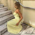 Cami Tie Up Charming Solid Maxi Dress image 10