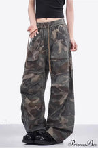 Camo High Waist Wide Leg Cargo Pants image 2