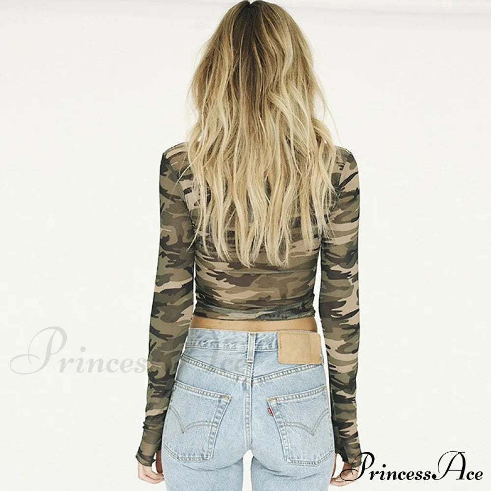 Camouflage Print T-shirt image 3