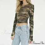 Camouflage Print T-shirt image 2