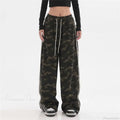 Camouflage Striped Loose Jogging Pants image 2
