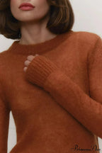 Candy Pastels Sheer Crew Neck Lightweight Knit Top image 21