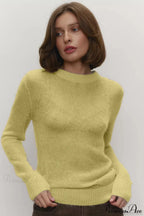 Candy Pastels Sheer Crew Neck Lightweight Knit Top image 19