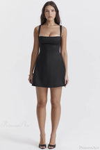 Cane Black Stylish Mini Dress image 6