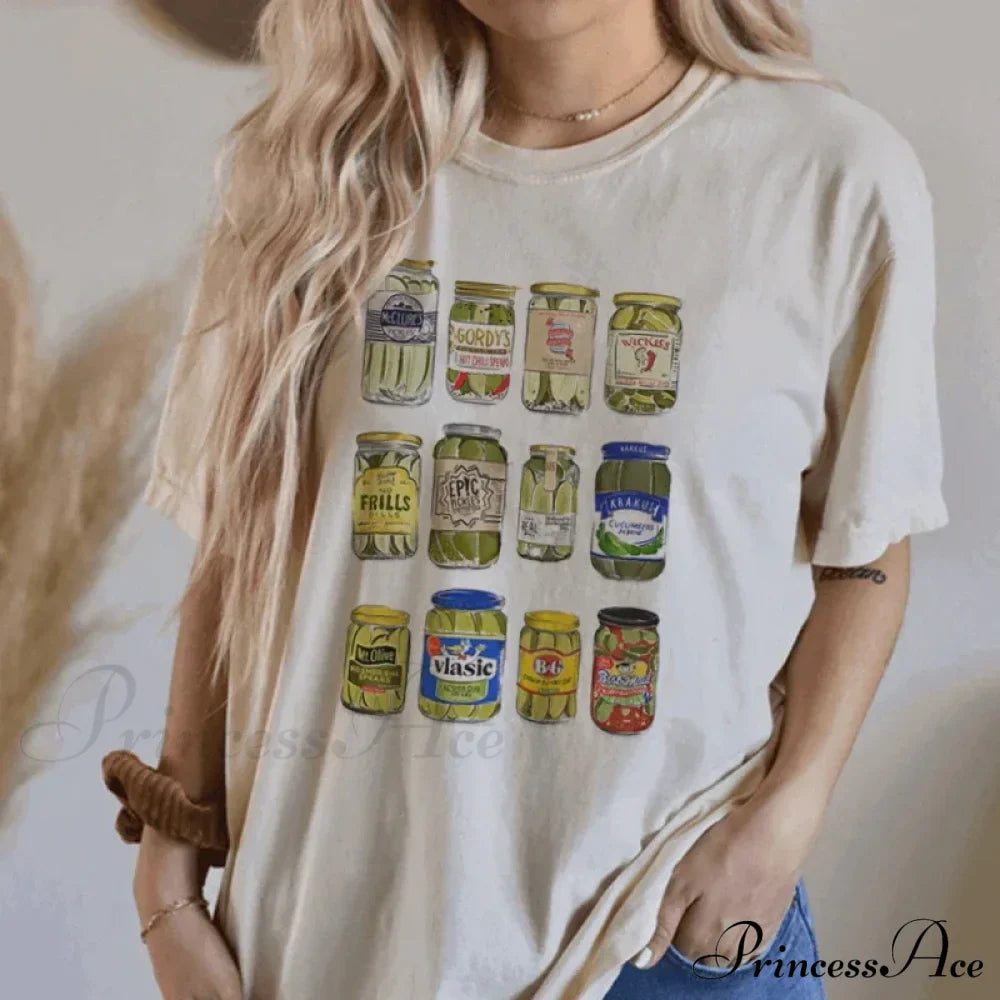 Canned Pickles Stylish Graphic Print Tee image 1