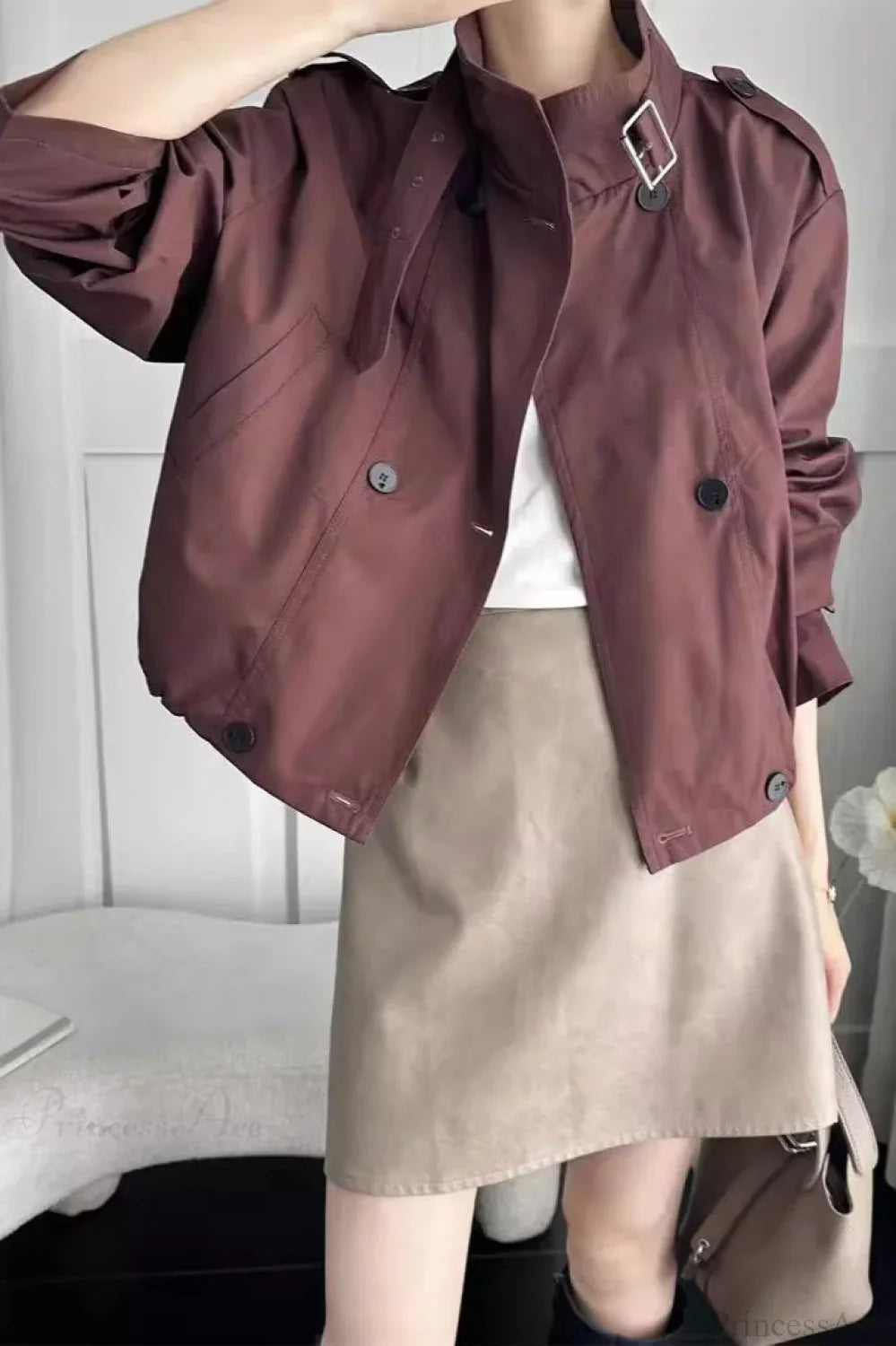 Cargo Cropped Casual Loose Jacket image 2