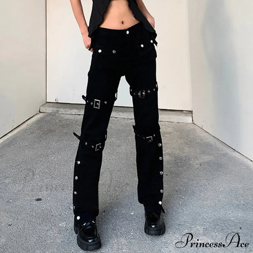 Cargo Flared Wide Leg Streetwear Jeans image 2