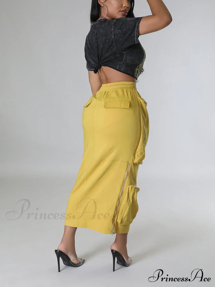 Cargo Pocket Graceful Micro Mini Skirt image 12