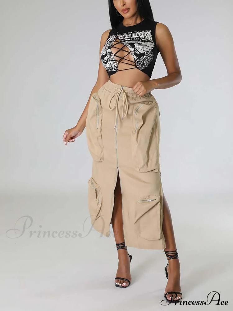 Cargo Pocket Graceful Micro Mini Skirt image 14