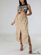 Cargo Pocket Graceful Micro Mini Skirt image 14