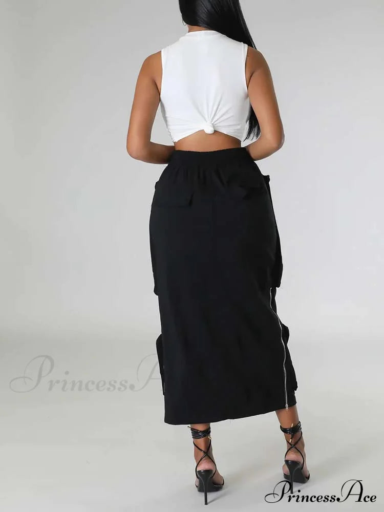 Cargo Pocket Graceful Micro Mini Skirt image 5