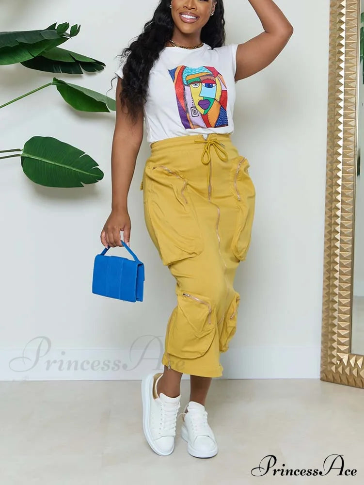 Cargo Pocket Graceful Micro Mini Skirt image 7