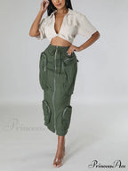 Cargo Pocket Graceful Micro Mini Skirt image 25