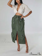 Cargo Pocket Graceful Micro Mini Skirt image 24