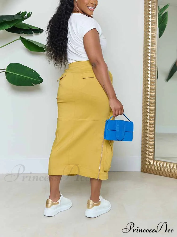 Cargo Pocket Graceful Micro Mini Skirt image 8