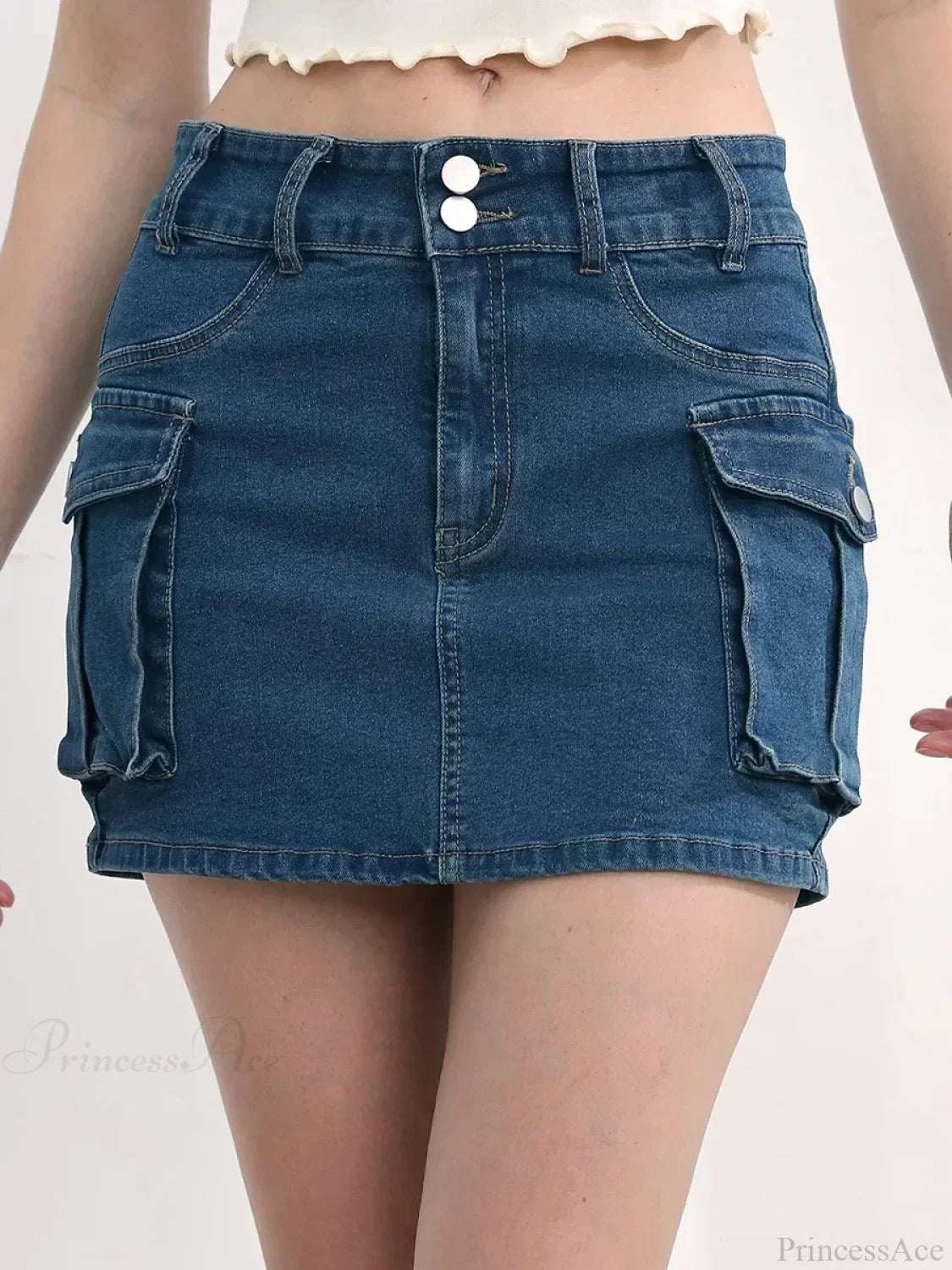 Cargo Pocket Low Waist Skirt image 8