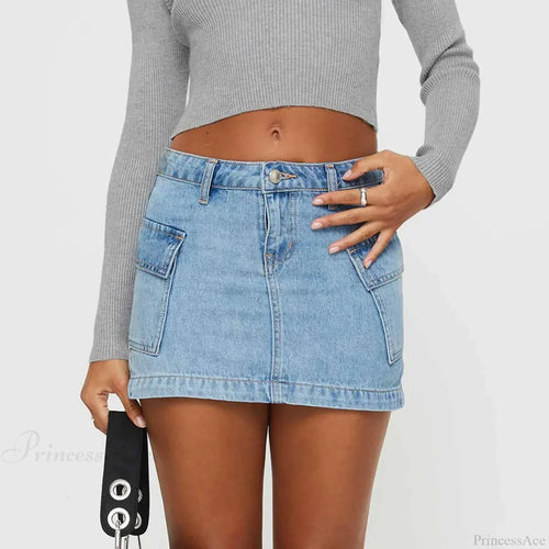 Cargo Pocket Low Waist Skirt image 1