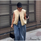 Cargo Pocket Stylish Drawstring Waistcoat image 26