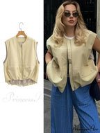 Cargo Pocket Stylish Drawstring Waistcoat image 3