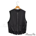 Cargo Pocket Stylish Drawstring Waistcoat image 8