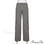 Cargo Streetwear Mom Pants Baggy Low Leg Waist 90s Denim Vintage Wide Jeans Trousers Trendy Korean Grunge Hippie Outfits image 10