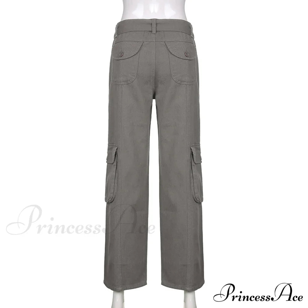 Cargo Streetwear Mom Pants Baggy Low Leg Waist 90s Denim Vintage Wide Jeans Trousers Trendy Korean Grunge Hippie Outfits image 10