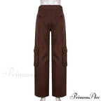 Cargo Streetwear Mom Pants Baggy Low Leg Waist 90s Denim Vintage Wide Jeans Trousers Trendy Korean Grunge Hippie Outfits image 8