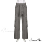 Cargo Streetwear Mom Pants Baggy Low Leg Waist 90s Denim Vintage Wide Jeans Trousers Trendy Korean Grunge Hippie Outfits image 9