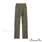 Cargo Streetwear Mom Pants Baggy Low Leg Waist 90s Denim Vintage Wide Jeans Trousers Trendy Korean Grunge Hippie Outfits image 11