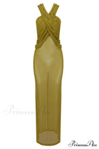 Carleigh Ruche Maxi Charming Dress With Headscarf image 26