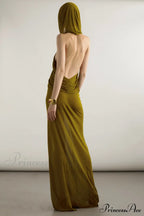 Carleigh Ruche Maxi Charming Dress With Headscarf image 20
