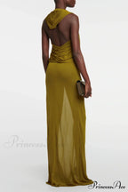 Carleigh Ruche Maxi Charming Dress With Headscarf image 10