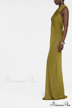 Carleigh Ruche Maxi Charming Dress With Headscarf image 11