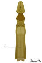 Carleigh Ruche Maxi Charming Dress With Headscarf image 25