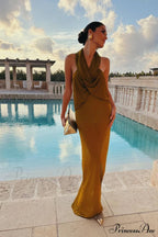 Carleigh Ruche Maxi Charming Dress With Headscarf image 8