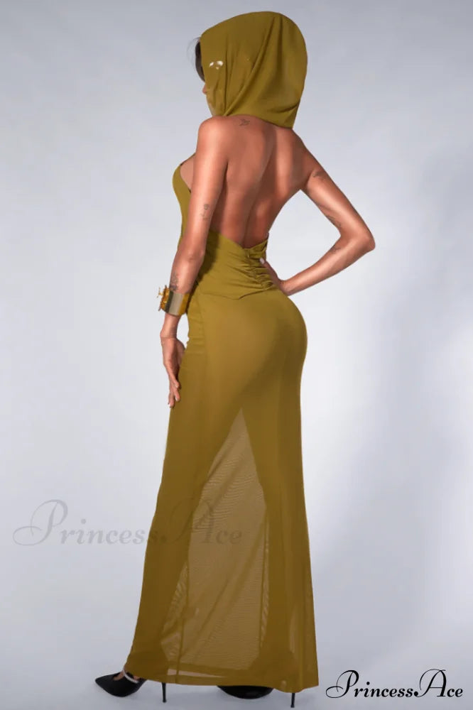 Carleigh Ruche Maxi Charming Dress With Headscarf image 4