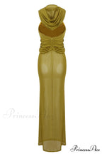 Carleigh Ruche Maxi Charming Dress With Headscarf image 28