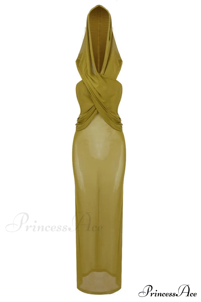 Carleigh Ruche Maxi Charming Dress With Headscarf image 23