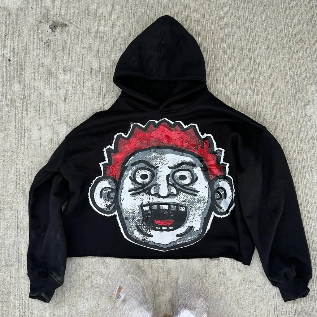 Cartoon Graphic Oversized Hoodie image 4