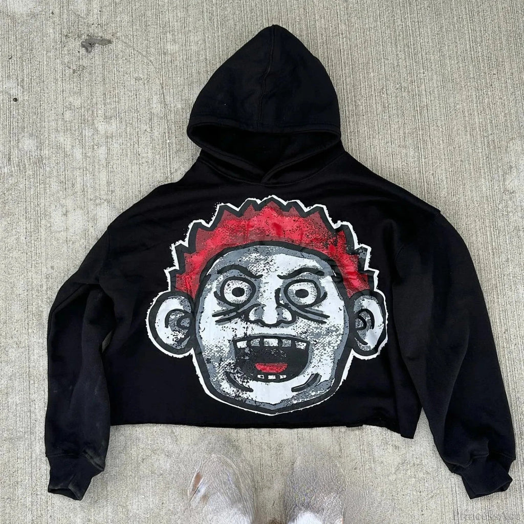 Cartoon Graphic Oversized Hoodie image 1