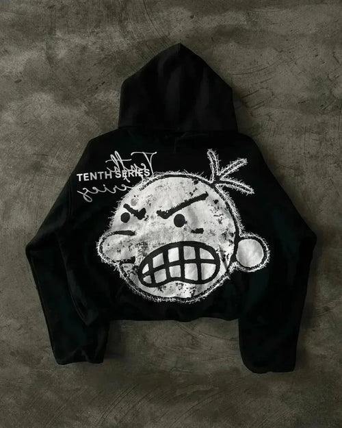 Cartoon Graphic Oversized Hoodie image 2