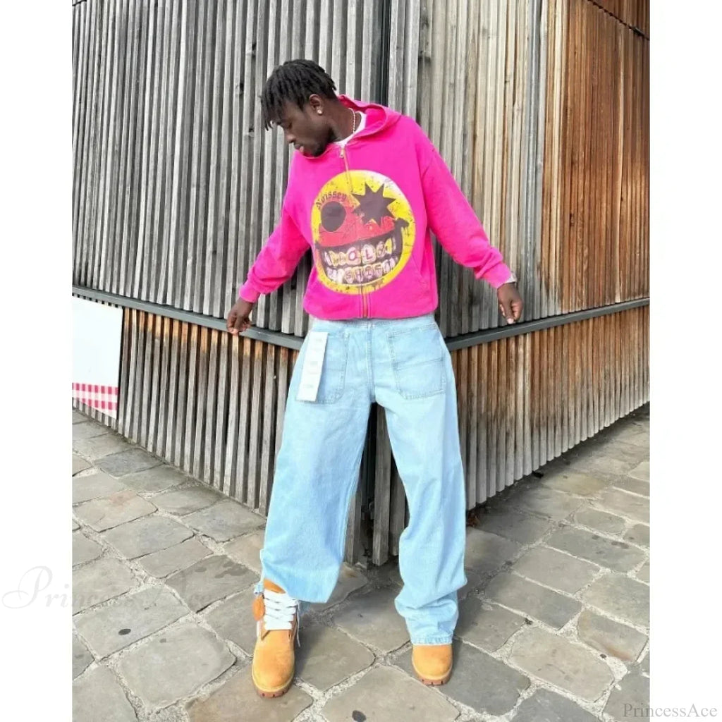 Cartoon Pattern Zipper Hoodie image 5
