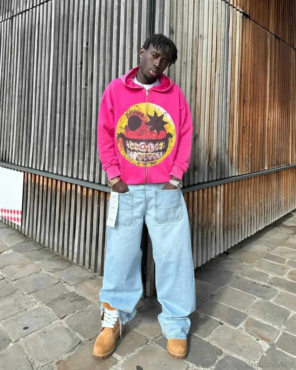 Cartoon Pattern Zipper Hoodie image 2