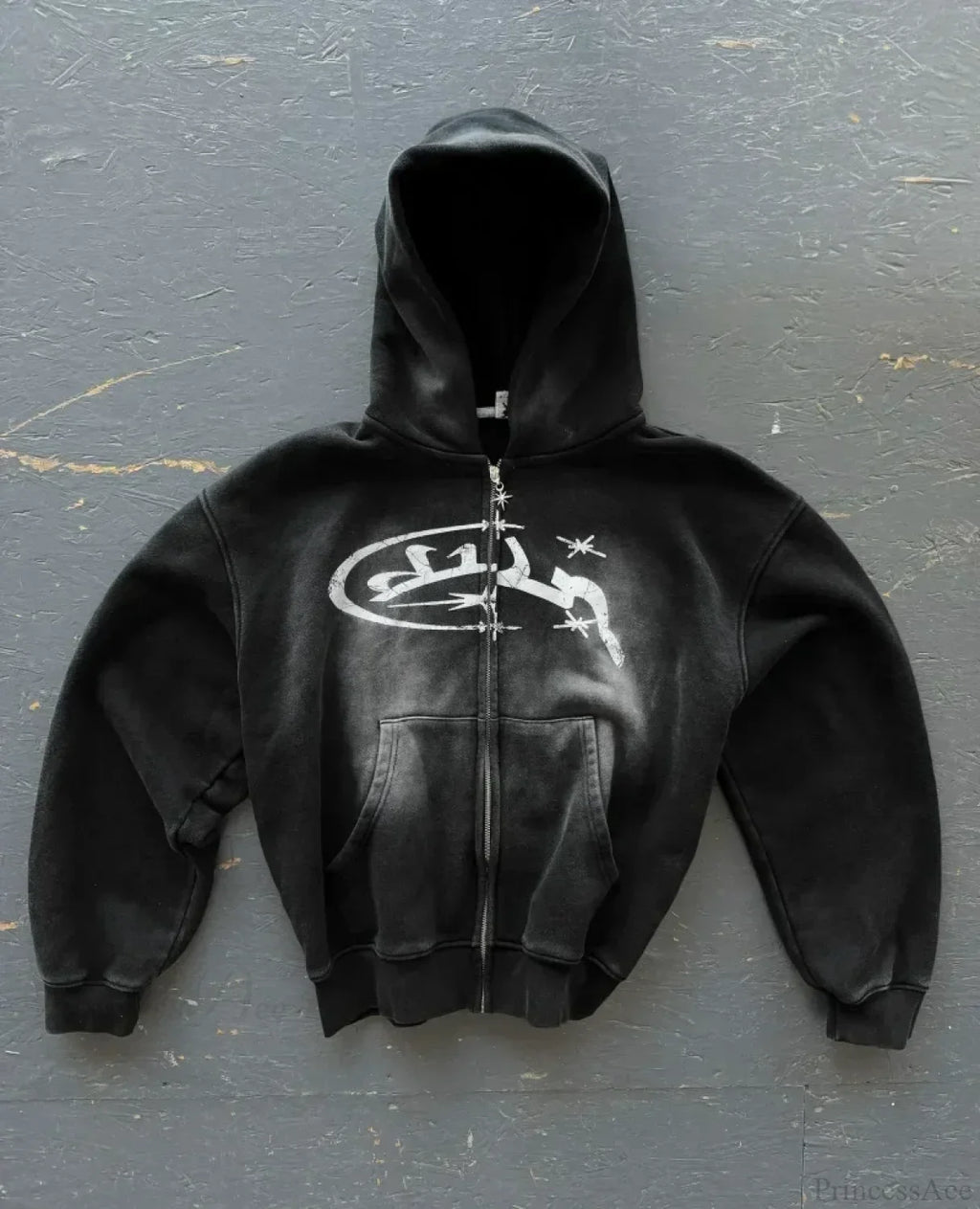 Cartoon Pattern Zipper Hoodie image 7
