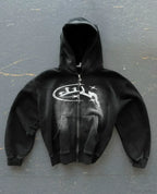 Cartoon Pattern Zipper Hoodie image 7