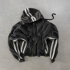 Cartoon Pattern Zipper Hoodie image 9