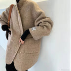 Cashmere Turn-Down Woolen Overcoat image 6