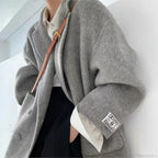 Cashmere Turn-Down Woolen Overcoat image 2