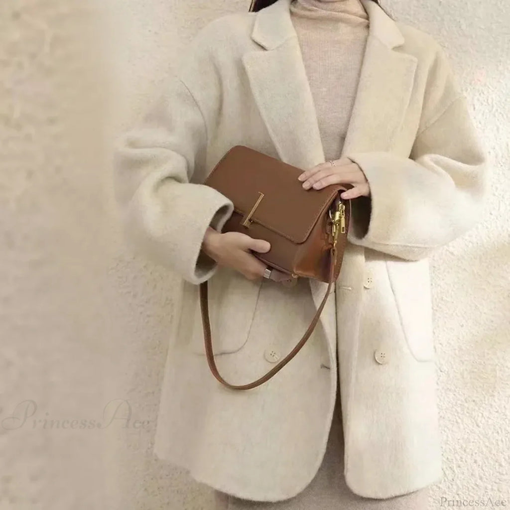 Cashmere Turn-Down Woolen Overcoat image 5