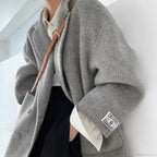 Cashmere Turn-Down Woolen Overcoat image 8